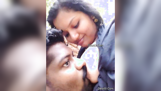 Amateur outdoor video of the mustached Indian licking girl's nipples | XXX Video on AllSex.XXX