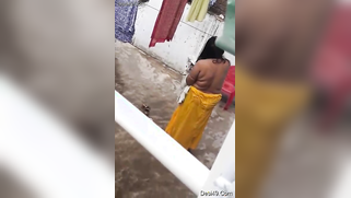 MILF dries hair and body outdoors being filmed by an Indian perv | XXX Video on AllSex.XXX