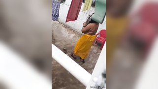 MILF dries hair and body outdoors being filmed by an Indian perv | XXX Video on AllSex.XXX