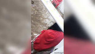 MILF dries hair and body outdoors being filmed by an Indian perv | XXX Video on AllSex.XXX