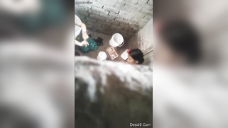 Creep climbs the wall to film the Indian neighbor taking a bath | XXX Video on AllSex.XXX