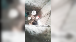 Creep climbs the wall to film the Indian neighbor taking a bath | XXX Video on AllSex.XXX