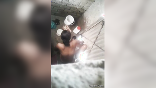 Creep climbs the wall to film the Indian neighbor taking a bath | XXX Video on AllSex.XXX