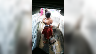 Stunning Tamil nude - super cute look girl wearing cloths after bathing | XXX Video on AllSex.XXX