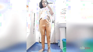 Gorgeous Tamil nude young chick иeauty strips bra and panties | XXX Video on AllSex.XXX