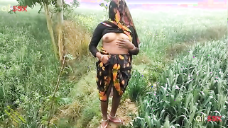Village aunty sex - Indian MILF slut enjoys playing with her cunt in the forest | XXX Video on AllSex.XXX