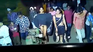 Milf aunty stripping and show pussy in the village road show | XXX Video on AllSex.XXX