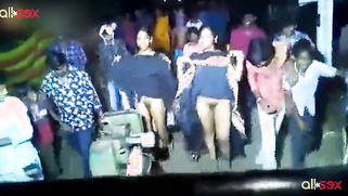 Milf aunty stripping and show pussy in the village road show | XXX Video on AllSex.XXX