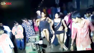 Milf aunty stripping and show pussy in the village road show | XXX Video on AllSex.XXX