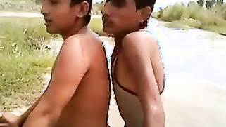 Indian gay sex XXX video of a riverside fucking | XXX Video on AllSex.XXX