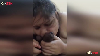 Cocksucker Desi fat wife enjoying blowjob XXX session | XXX Video on AllSex.XXX