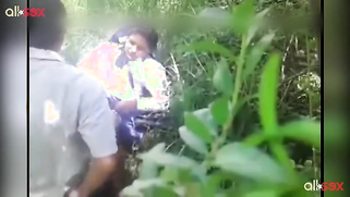 Aunty with braid doesn't suspect that Indian perv films her having sex