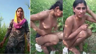 Flawless Indian chick decides to piss in the middle of the field | XXX Video on AllSex.XXX