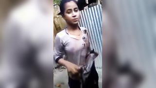 Desi teen village girl showcasing her nude body | XXX Video on AllSex.XXX