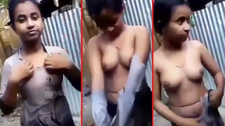 Desi teen village girl showcasing her nude body | XXX Video on AllSex.XXX
