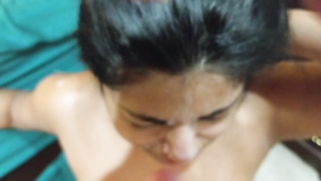 Naked Desi brunette takes filthy XXX facial in slow motion video | XXX Video on AllSex.XXX
