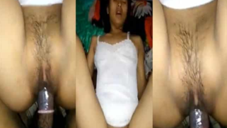 Cute Indian wife moans having her trimmed cunt drilled with XXX dick