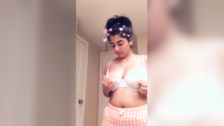 Sweet Indian chick poses topless showing off her huge XXX breasts | XXX Video on AllSex.XXX