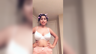 Sweet Indian chick poses topless showing off her huge XXX breasts | XXX Video on AllSex.XXX