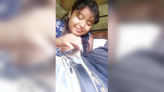 Desi cutie gets a mouthful of cum after giving her devar XXX blowjob