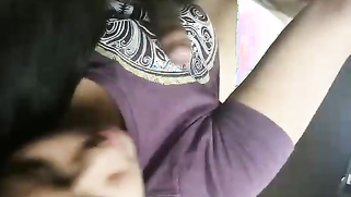 Attractive Indian fatty shows off her XXX boobs and blows a stud | XXX Video on AllSex.XXX