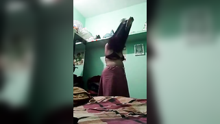 Cute Indian gal makes XXX selfie of her stripping in the bedroom | XXX Video on AllSex.XXX