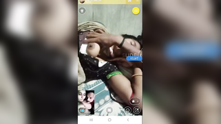 Lustful male plays with his Indian girlfriend's XXX tits on the bed | XXX Video on AllSex.XXX