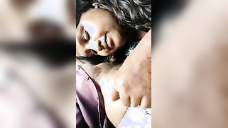 Chubby Indian Bhabhi sucks lover's thick XXX dick in the backseat | XXX Video on AllSex.XXX