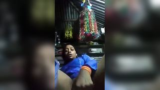 Unsatisfied Tamil girl screams while fingering XXX pussy solo on bed | XXX Video on AllSex.XXX