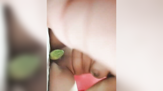 Chesty Indian belle sucks big cucumber and uses it like a XXX toy | XXX Video on AllSex.XXX