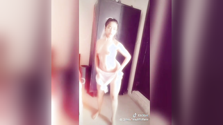 Slim Indian girl with lovely XXX tits dances naked for Tiktok clip | XXX Video on AllSex.XXX