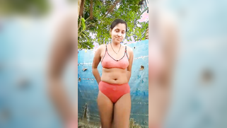 After bath naked Indian girl covers XXX assets with sexy lingerie | XXX Video on AllSex.XXX