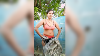 After bath naked Indian girl covers XXX assets with sexy lingerie | XXX Video on AllSex.XXX