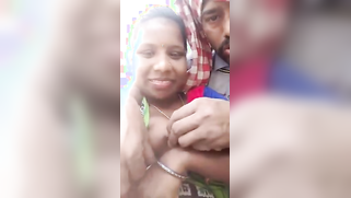 Man takes Desi girlfriend's titties to light and kisses her on camera | XXX Video on AllSex.XXX