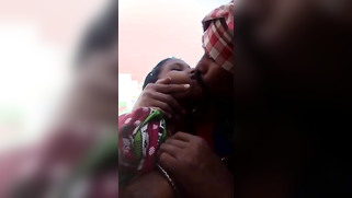 Man takes Desi girlfriend's titties to light and kisses her on camera | XXX Video on AllSex.XXX