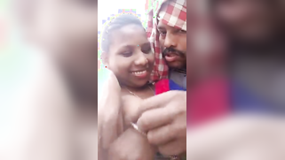 Man takes Desi girlfriend's titties to light and kisses her on camera | XXX Video on AllSex.XXX