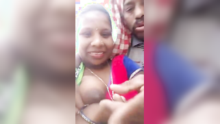 Man takes Desi girlfriend's titties to light and kisses her on camera | XXX Video on AllSex.XXX
