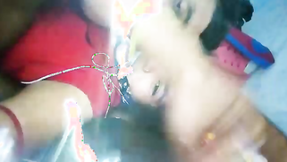 Indian girl looks so sexy wearing red that man can't stop fucking her | XXX Video on AllSex.XXX