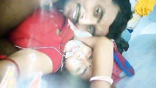 Indian girl looks so sexy wearing red that man can't stop fucking her | XXX Video on AllSex.XXX