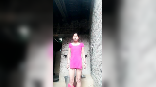 There's place for girl to pull pink dress high up in Indian sex video | XXX Video on AllSex.XXX