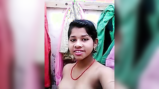 Small-tittied model films herself from head to toes for Indian sex fan | XXX Video on AllSex.XXX