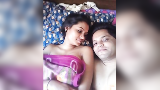 Young man welcomes playful Indian slut in bed and licks hard nipples | XXX Video on AllSex.XXX