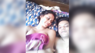 Young man welcomes playful Indian slut in bed and licks hard nipples | XXX Video on AllSex.XXX