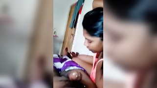 Shameless Indian teen has no choice but to suck the loved man off