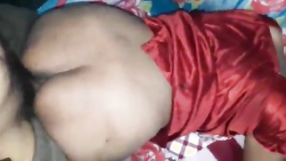 Indian MILF in red nightgown shows snatch being stimulated with cock | XXX Video on AllSex.XXX