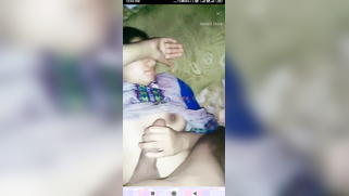 Girl holds penis in hand and hides face from camera in Indian sex clip | XXX Video on AllSex.XXX