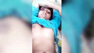 Girl wears blue sari that hides nothing being scored by the Indian man | XXX Video on AllSex.XXX