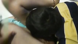 Desi wife lies with spread legs but husband's friend licks the pussy | XXX Video on AllSex.XXX