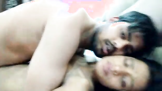 Teen makes Indian sex video together with the bearded guy in bedroom | XXX Video on AllSex.XXX