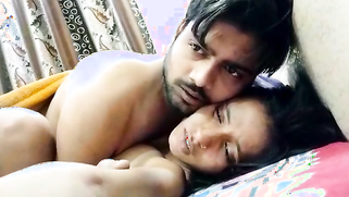 Teen makes Indian sex video together with the bearded guy in bedroom | XXX Video on AllSex.XXX